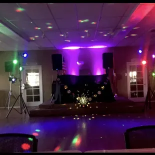 We supply the lighting as well!