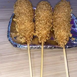 Ramen corn dog