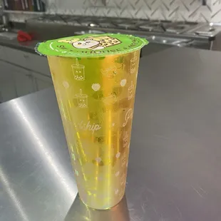 Mango Fruit Juice with mango popping boba