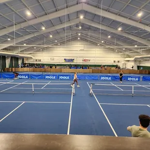 A look at our new resurfaced courts.