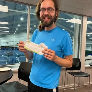 Raffle winner from our Summer Fun Pickleball Mixer.