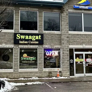 Exterior of restaurant