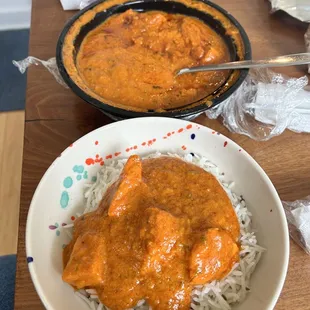 Chicken Tikka Masala and rice