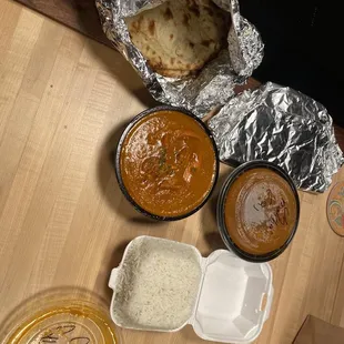 5. Chicken Tikka Masala 9. Chicken Makhani 10. Garlic Naan 14. Paneer Naan