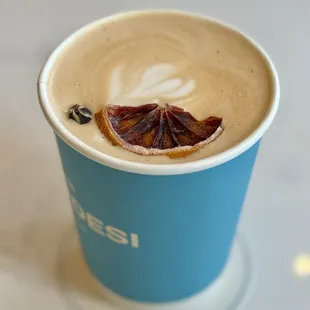 Rose orange latte