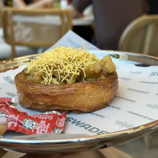 Samosa Chaat Croissant