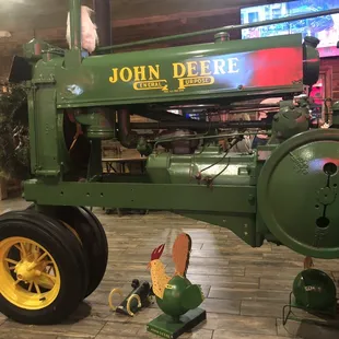 You have to move a tractor in the dining room area.