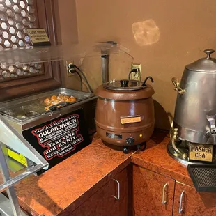 Chi tea, and soup