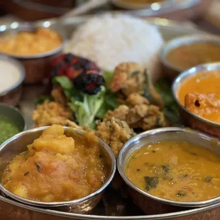 a variety of different dishes on a plate