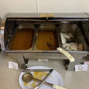 a plate of food on a counter