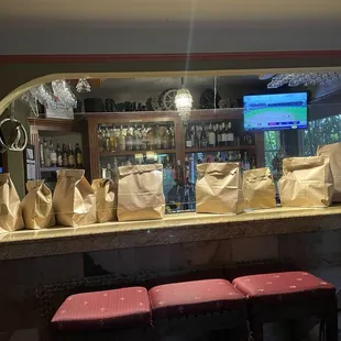 A lot of takeaways orders