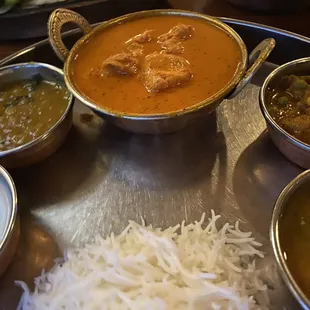 Chicken Makhani dinner