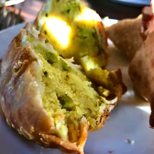 Vegetarian samosas. Their meat ones are great too! The dipping sauces are excellent!