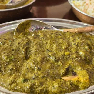 Vegetarian Mushroom Saag was delicious