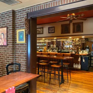 a view of the dining area