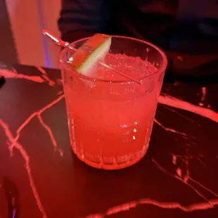 Watermelon vodka drink