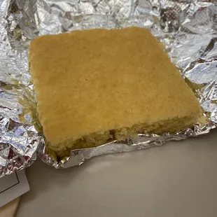 Small square of cornbread for $3!