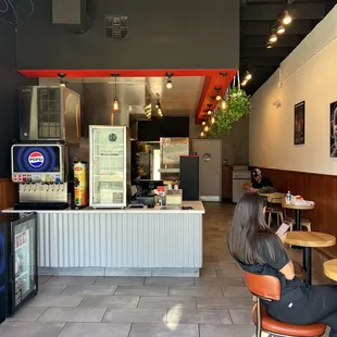 Inside the restaurant