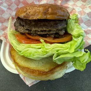 triple american wagyu burger