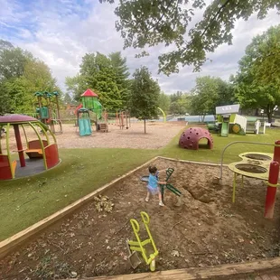 Playground, all kinds of equipment and play structures