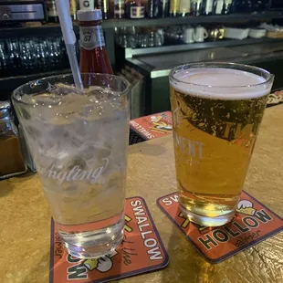 Miller Lite and Water