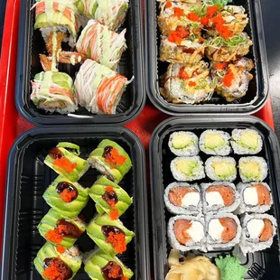 sushi and sashimi, interior
