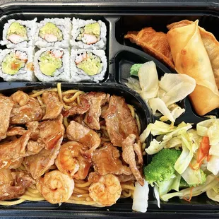 Beef and Shrimp Bento Box