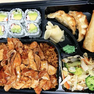 Chicken and Beef Bento Box