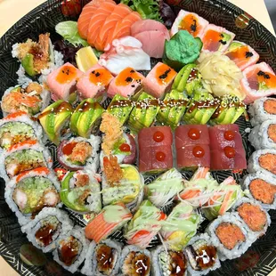 sushi, sashimi, sushi and sashimi, food