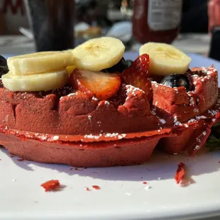 Red Velvet Waffle!!