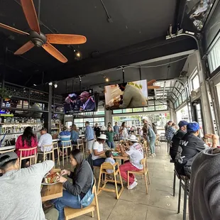 Open area dining area