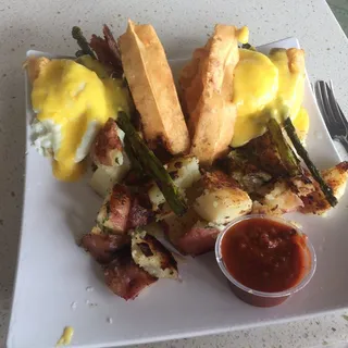 3. Waffle Benedict