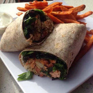 1. Grilled Atlantic Salmon Wrap