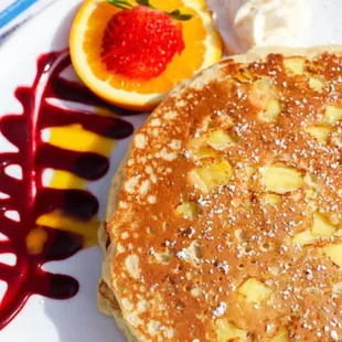 Pineapple upside down pancakes