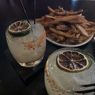 Spicy margs and fries