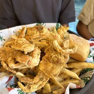 Fried crab