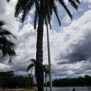 outside
