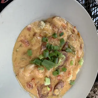 Shrimp, Sausage and Grits