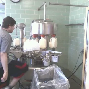 Filling the bottles. 11/10/11