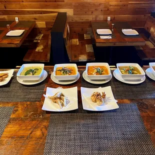 Colorful curries