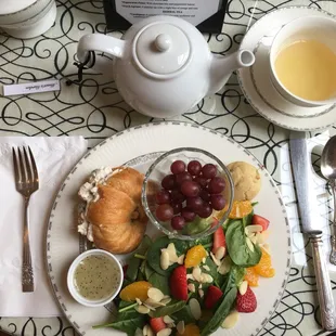 Spring Salad, Chicken Salad, and Monet's Garden Tea