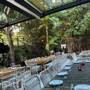 Restaurant patio