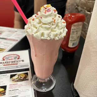 Hand Crafted Milk Shakes (strawberry)