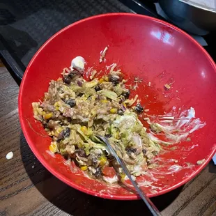 Cold burrito bowl
