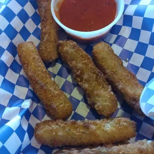 Mozzarella cheese sticks