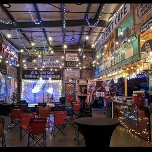 the inside of the store