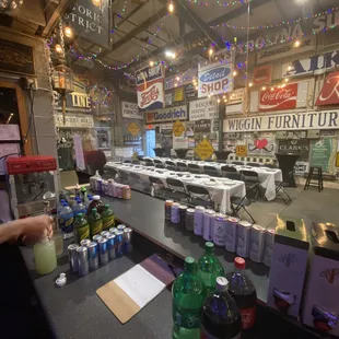 the interior of the store