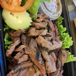 Crying tiger rib eye steak