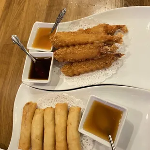 12. 5 Shrimp Tempura and 11. Shrimp Rolls