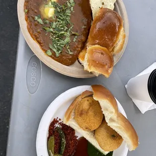 a plate of food on a table